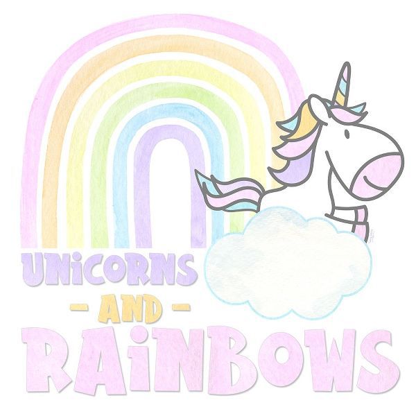 Pastel Rainbows V-Unicorns