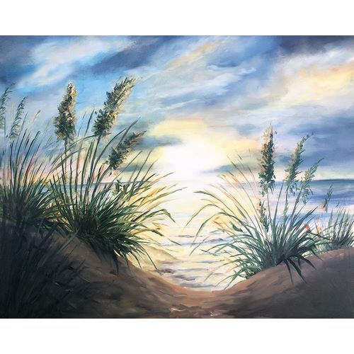 Coastal Sunrise Oil Painting square