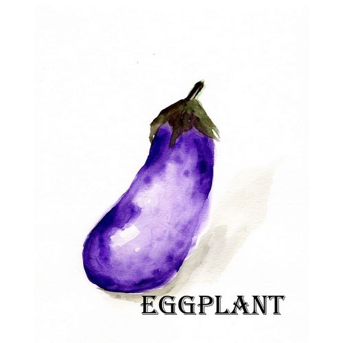 Veggie Sketch  VII-Eggplant