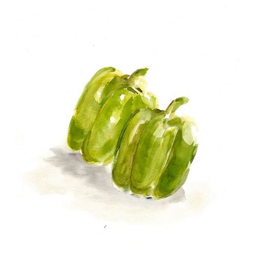 Veggie Sketch plain  VIII-Green Pepper