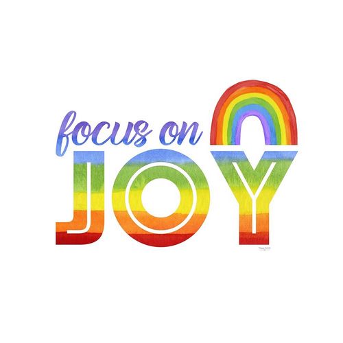 Rainbow Text I-Focus  on Joy