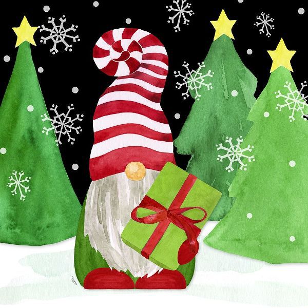 Reed, Tara 아티스트의 Gnome for Christmas II-Gnome Present 작품