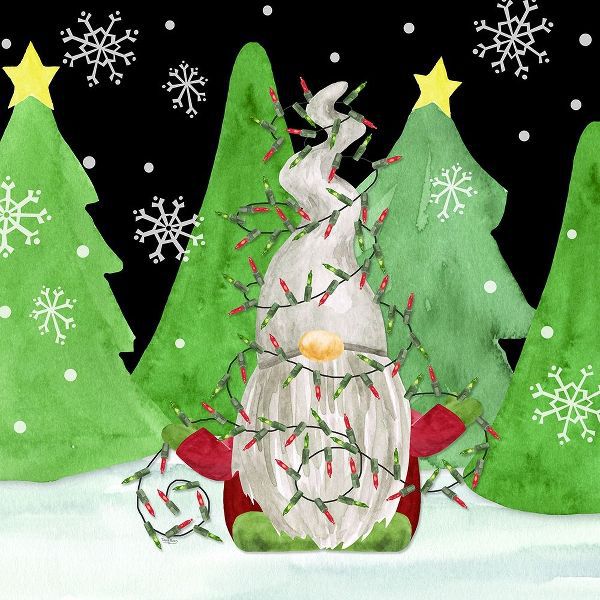 Reed, Tara 아티스트의 Gnome for Christmas III-Gnome Lights 작품