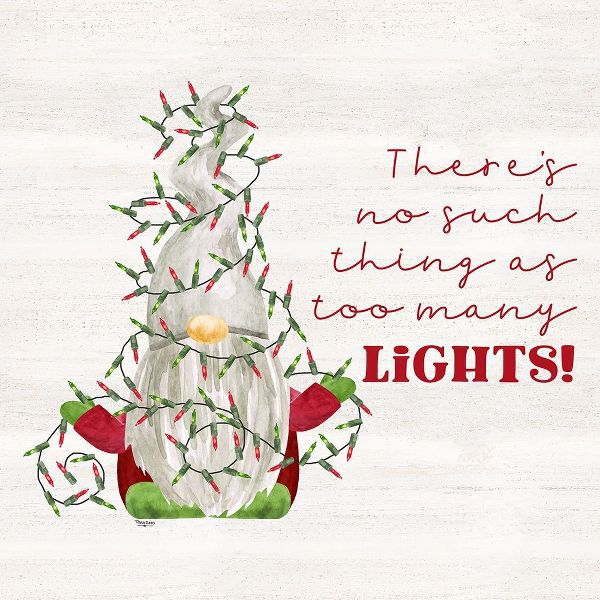 Reed, Tara 아티스트의 Gnome for Christmas Sentiment V-Lights 작품