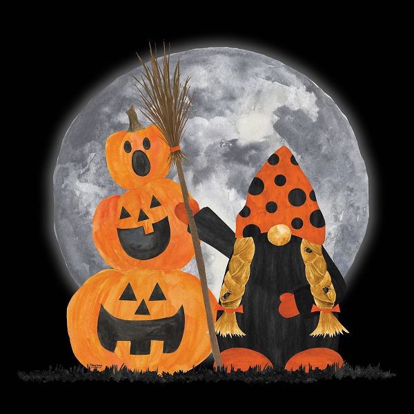 Reed, Tara 아티스트의 Gnomes of Halloween III-Broomstick 작품