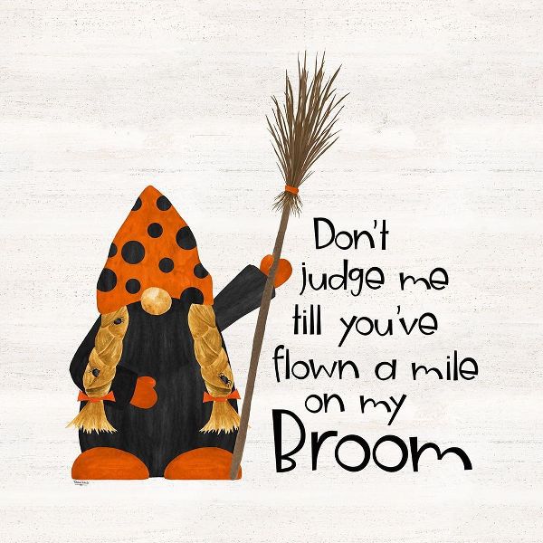 Reed, Tara 아티스트의 Gnomes of Halloween Sentiment V-Broom 작품