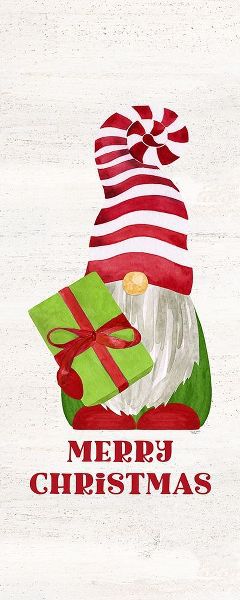 Reed, Tara 아티스트의 Gnome for Christmas Sentiment vertical III-Merry Christmas 작품