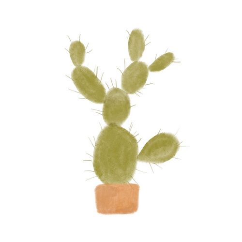 Watercolor Cactus I