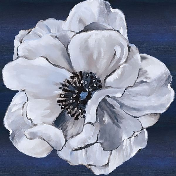 Blue and White Floral IV