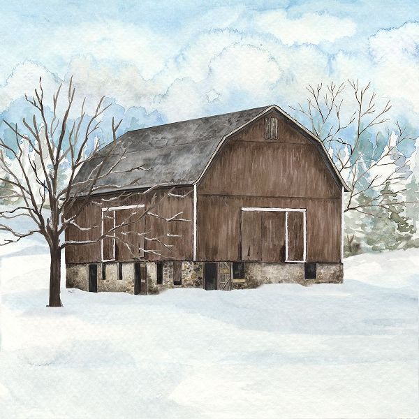 Winter Barn Quilt I