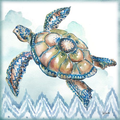 Boho Shells I-Sea Turtle