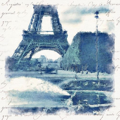 Paris  in Blue I