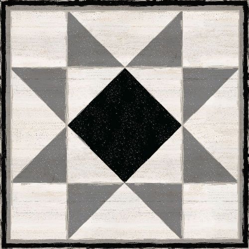 Black  and White Quilt Block IV