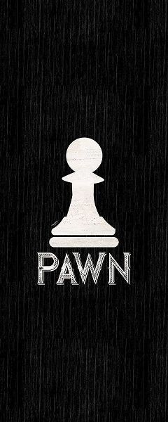 Chess Piece vertical black VI-Pawn