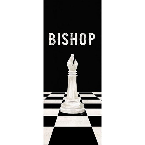 Rather be Playing Chess Pieces white panel IV-Bishop