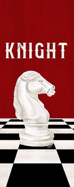 Rather be Playing Chess Pieces red panel III-Knight