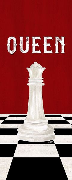 Rather be Playing Chess Pieces red panel VI-Queen