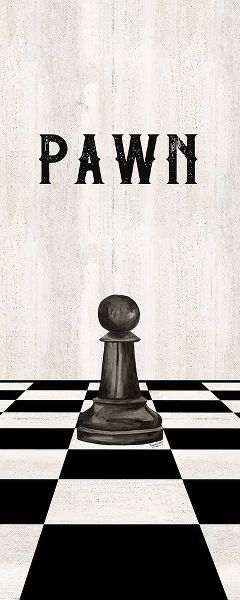 Rather be Playing Chess Pieces black panel I-Pawn