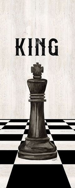 Rather be Playing Chess Pieces black panel V-King