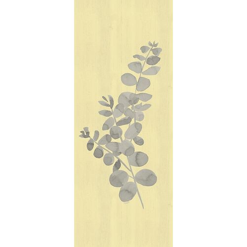 Natural Inspiration Eucalyptus vertical gray &amp; yellow I