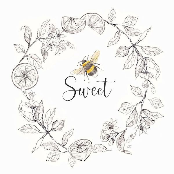 Bee  Sentiment Wreath IV-Sweet