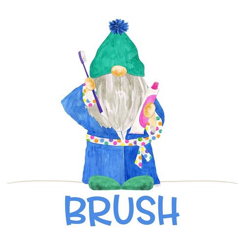 Bathroom  Gnomes II-Brush Boy