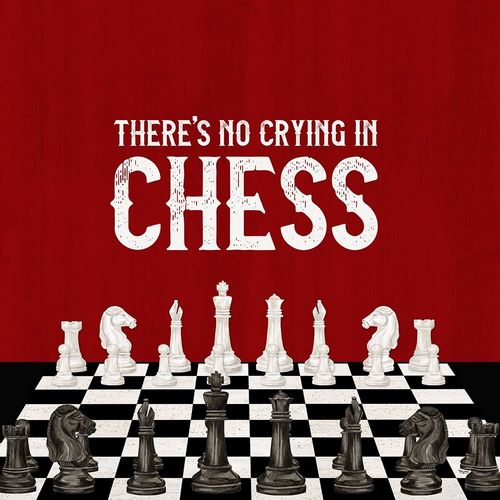 Rather  be Playing Chess red V-No Crying