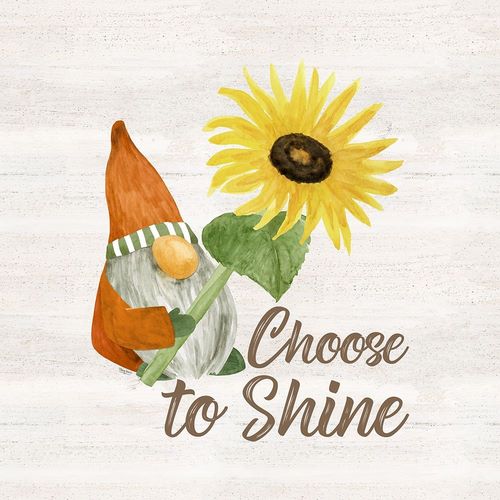 Reed, Tara 아티스트의 Fall Gnomes Sentiment II-Choose to Shine 작품