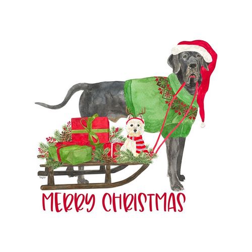 Reed, Tara 아티스트의 Dog Days of Christmas icon II-Merry Christmas 작품