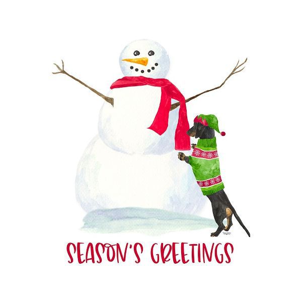 Reed, Tara 아티스트의 Dog Days of Christmas icon III-Seasons Greetings 작품