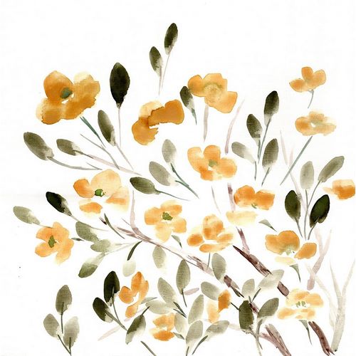 Chapman, Marcy 아티스트의 Sketchy Blossoms Yellow 작품