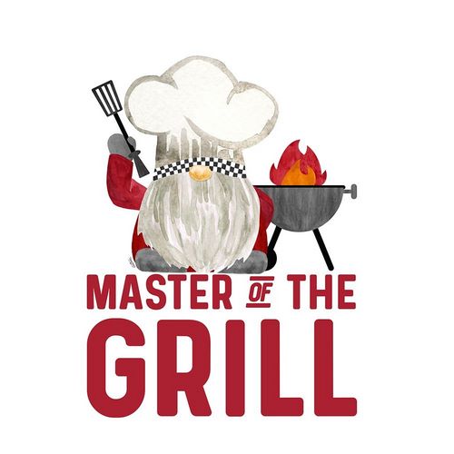 Reed, Tara 아티스트의 Gnome Grill Masters sentiment III-Master of the Grill 작품