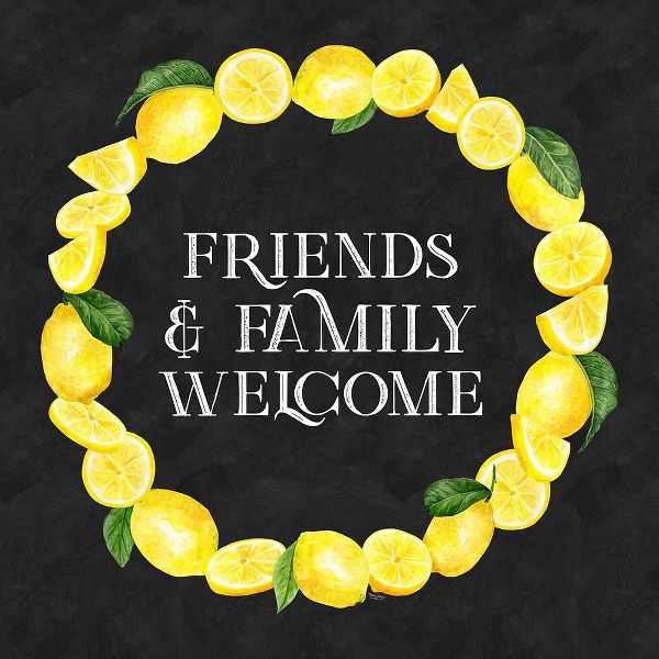 Reed, Tara 아티스트의 Live with Zest wreath sentiment III-Friends And Family 작품