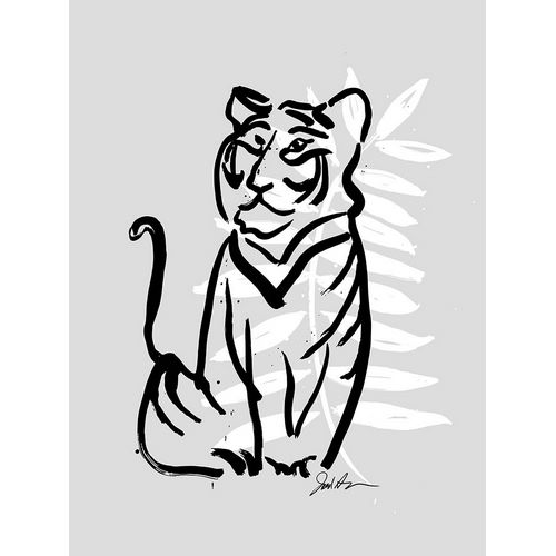 Augustine, Jodi 작가의 Inked Safari Leaves V-Tiger 작품