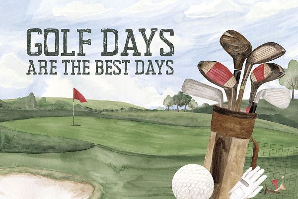 Reed, Tara 작가의 Golf Days neutral landscape IV-Best Days 작품