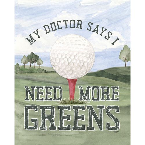 Reed, Tara 작가의 Golf Days neutral portrait I-More Greens 작품