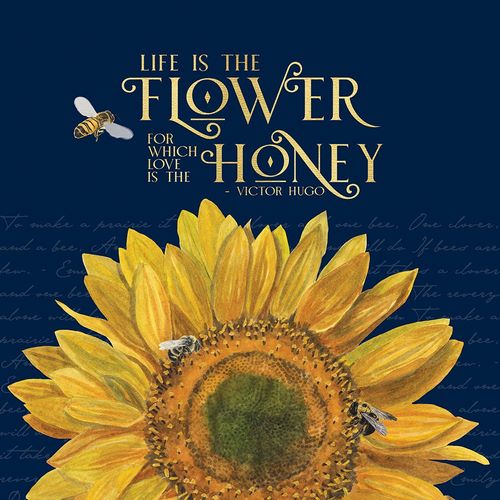 Reed, Tara 아티스트의 Honey Bees And Flowers Please on blue II-The Flower작품입니다.