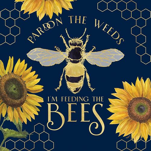 Reed, Tara 아티스트의 Honey Bees And Flowers Please on blue VI-Pardon the Weeds작품입니다.