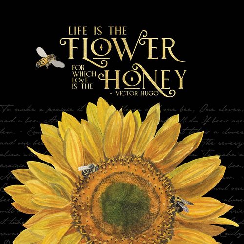 Reed, Tara 아티스트의 Honey Bees And Flowers Please on black II-The Flower작품입니다.
