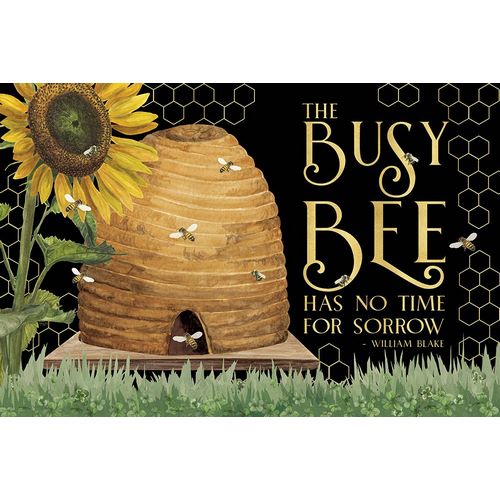 Reed, Tara 아티스트의 Honey Bees And Flowers Please landscape on black II-Busy Bee작품입니다.