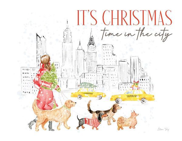Faye, Elena 아티스트의 Christmas in the City landscape IV-It&#039;&#039;s Christmas작품입니다.