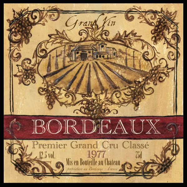 Grand Vin Wine Label III