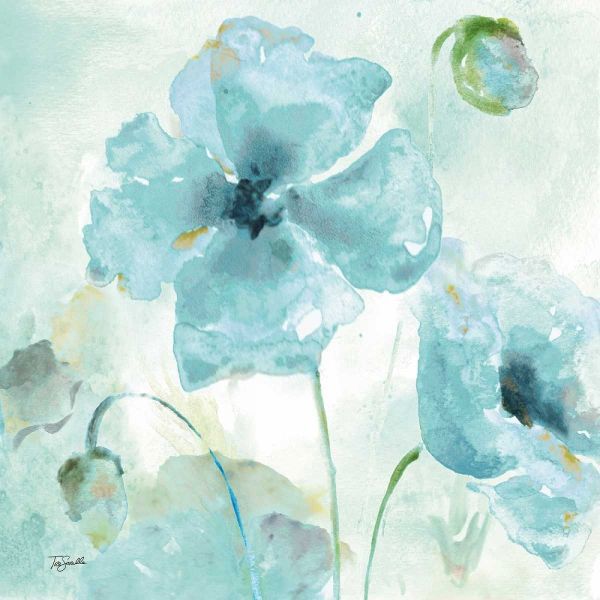 Watercolor Garden Blue I
