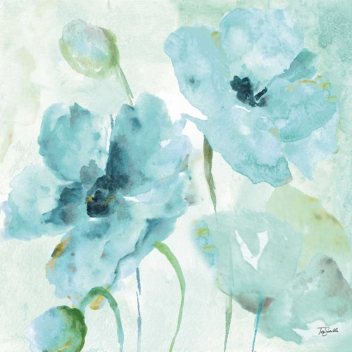 Watercolor Garden Blue II