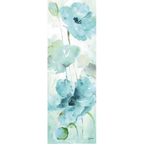 Watercolor Garden Blue Panel II