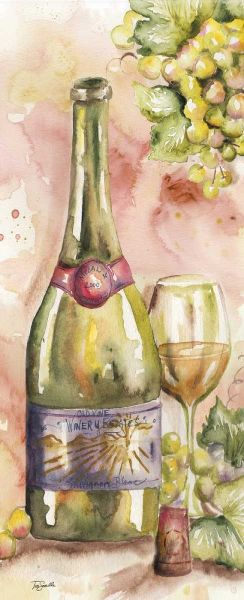 Watercolor Wine Panel II