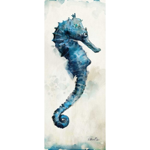 Watercolor Seahorse Panel I