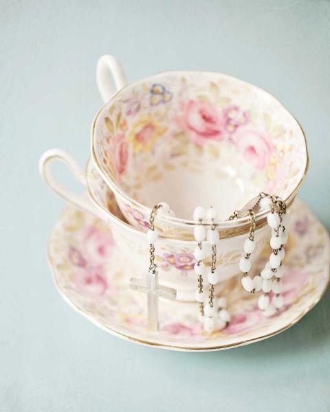 Pretty Teacup and Rosary 2