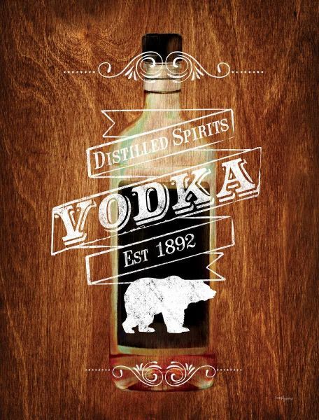 Vodka Drinker Wood Sign