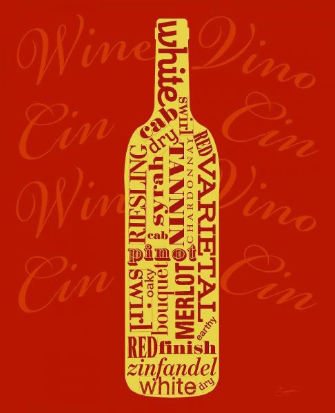 Wine Words Bottle